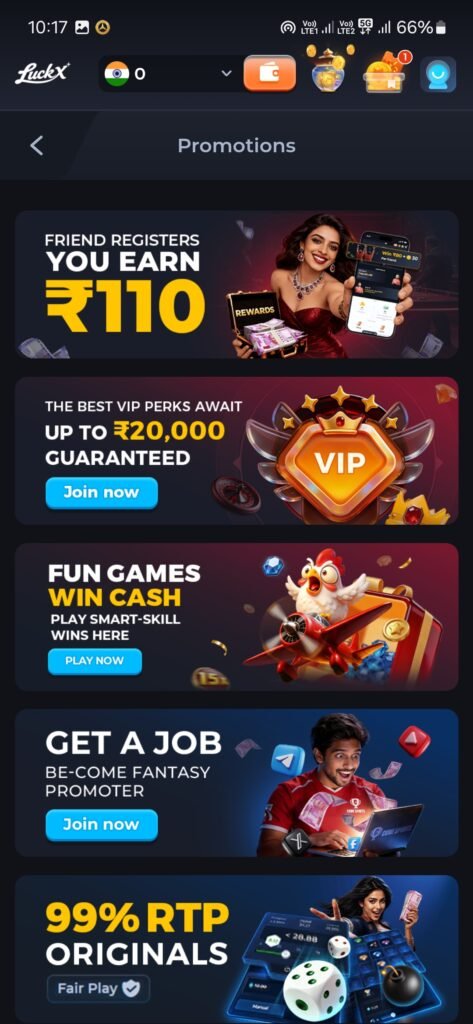 Luckx Game App